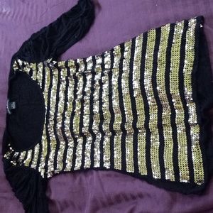 Sequined black shirt, never worn